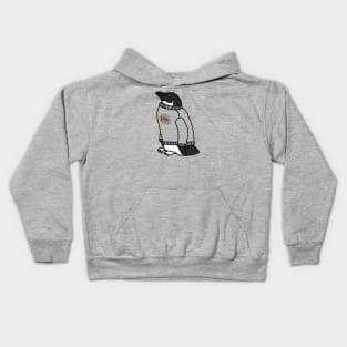 Penguin Wearing a Sweater at Christmas Kids Hoodie